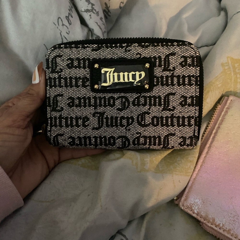 Juicy Couture Monogram Black and White Wallet